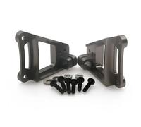 TREPMEUN Juego de 2 amortiguadores Delanteros de aleación for Coches de Juguete RC a Escala 1:10, HPI, Venture, FJ, Cruiser y Crawler, Piezas mejoradas.(Titanium)