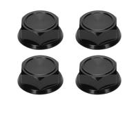 TREPMEUN Tuerca de Rueda de Aluminio de 24 mm for RCA-WD, for ARR-ma 1/5 8S, for BLX, for KRA-Ton, for out-Cast, for RTR y EXB, Piezas de actualización de Roller hopups.(Schwarz)