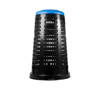 Trepolo Bidón Negro Tapa Azul C 24704 Stefanplast