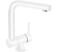 Tres Abatible grifo de cocina de pie blanco 030.335.BM