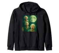 Tres Abuelitas Luna 3 Señoras Viejas Retro Aullando Maldito Meme Sudadera con Capucha