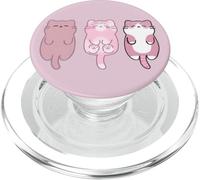 Tres adorables gatos rosados con chispas de azúcar PopSockets PopGrip para MagSafe