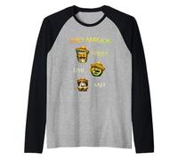 Tres Amigos Tequila Party Mexican Fiesta Cinco de Mayo Camiseta Manga Raglan