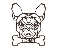 Tres Aristas Figura Decorativa Personalizada de Estilo Geométrico con el Rostro de tu Mascota, Disponible en una Gran Variedad de Colores y Medidas para un Regalo Original y Significativo