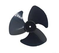 Tres aspas de ventilador para General 24cm Air Circulator Floor Desk Tower Fans Silent Plastic Replacement Parts Negro (negro)