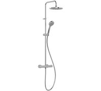 Tres Base conjunto de ducha a pared con rociador con efecto lluvia cromo 21639301