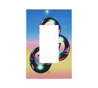 Tres bolas de billar número 7 para interruptor de luz, placa frontal, cubierta de placa frontal, 1 banda, decoración de receptáculo para el hogar, cocina, habitación, baño, decoración