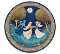 Tres Brujas Bailando bajo la luz de la Luna,Rompecabezas para Adultos 1000pcs (67.5x67.5cm),Juegos De Desafío De