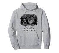 Tres brujas encantamiento Macbeth Shakespeare Literatura Sudadera con Capucha