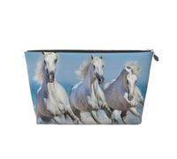 Tres Caballos Blancos, Bolsa de artículos de tocador Bolsa de Maquillaje Bolsa de cosméticos Bolsa de artículos de tocador de Viaje portátil