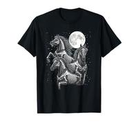 Tres Caballos Luna - Día de los Muertos Caballo Esqueleto Camiseta