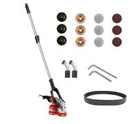 Tres Cabezas Lijadora Cemento Eléctrica Portátil Para Lijado de Cemento, Epoxy y Piedra, Renovación de Superficies(With pole)