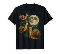 Tres Caracol Luna 3 Moluscos Aullando Extraño Maldito Camiseta
