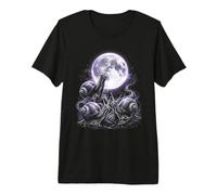Tres Caracoles Luna Noche Magia Bruja Camiseta Premium