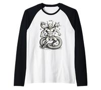Tres Caras del Objetivo Camiseta Manga Raglan