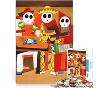 Tres Chicos mariachis Rompecabezas para Adultos 1000 Piezas Alivia el estrés Vacaciones en casa Matar el Tiempo Lista de Deseos con Papá Noel 38x26cm