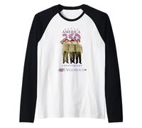 Tres Chiflados América 250 Camiseta Manga Raglan