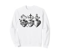 Tres Corazones del Santo Sagrado Corazón de Jesús María José Sudadera