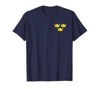 Tres Coronas tre KRONOR SÍMBOLO Suecia Emblema Suecia Camiseta