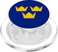 Tres Coronas tre KRONOR SÍMBOLO Suecia Emblema Suecia PopSockets PopGrip para MagSafe