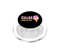 Tres cucharadas de diversión Helado niñas Tercer cumpleaños PopSockets PopGrip para MagSafe