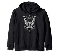 Tres de Espadas Tarot Card Astrología Switchblades Sudadera con Capucha