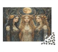 Tres diosas Lunares 1000 Piezas Rompecabezas para Adultos Deidades Antiguas para Amantes O Amigos Imposable 1000pcs (75x50cm)