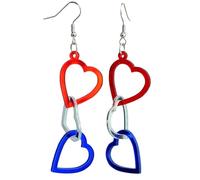 ¡Tres diseños giratorios combinados con un brillo brillante como el de los pendientes de estrella de cinco puntas en forma de corazón! Pendientes Originales Mujer (B, 8cm)