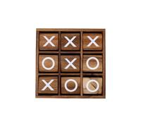 Tres en Raya XL Juego de Madera - Tic TAC Toe con Bloques Giratorios - Juego de Lógica y Estrategia para 2 Jugadores - Desde 4 Años- 20,2 cm - Familiar - Reglas Incluidas - Engelhart 350385