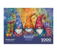 Tres Enanitos Rompecabezas 1000 Piezas De Madera para Adultos Y Niños Navidad Rompecabezas Imposible Mejor Regalo 38x26cm/1000pcs