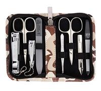 Tres Espadas - Set para el cuidado de las uñas ´Salamanca` de viaje con estuche para manicura y pedicura con lima de uñas de vidrio - Calidad de marca by 3 Swords (7667)