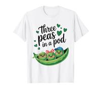 Tres Guisantes en una Vaina a Juego Amigos Mejores Amigos Linda Familia Camiseta