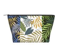 Tres Hojas Tropicales, Bolsa de artículos de tocador Bolsa de Maquillaje Bolsa de cosméticos Bolsa de artículos de tocador de Viaje portátil