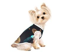 Tres humanos con halos en sus cabezas, linda ropa para perro, camiseta para perros pequeños, niñas y niños. Suéter para mascotas, ropa de gato, adecuado para mascotas pequeñas