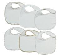 Tres Kilos Sept - Juego de 7 baberos para bebés - Impermeable - Niña, Niño, Mixto - (motivos a elegir)