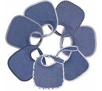 Tres Kilos Sept - Juego de 7 baberos para bebés - Impermeable - Niño - (motivos a elegir)