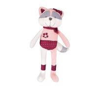 Tres Kilos Sept - Peluche de mazapán - Bebé - Nacimiento - Piernas largas - Suave - Rosa - Gris - Blanco - 40 cm - Colección Kipic & Olga