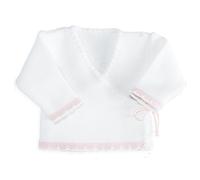 Tres Kilos Siete Sujetador Bebé, Multicolor (blanco y rosa), 0 mois