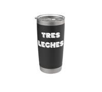 Tres Leches Dessert Lover Funny Latin Bakery Design Vaso térmico de acero inoxidable de doble pared
