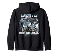 Tres Lobos Aullando Luna Sigma Alpha - Bruh, What The Sigma? Sudadera con Capucha