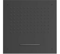 Tres Loft-Tres ducha con efecto lluvia 50x50 cm cuadrada negro 29995501NM