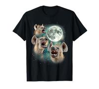 Tres Luna de Hiena | 3 Hienas Riendo Aullando Meme Maldito Camiseta