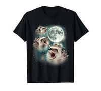 Tres Luna Erizo | 3 Hedgies Funny Weird Cursed Meme Camiseta