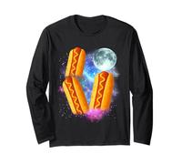 Tres Lunas deslumbrantes | Divertido 3 Perritos Calientes Manga Larga