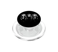 Tres Monos sabios | Arte de la Plantilla - See Speak Hear No Evil PopSockets PopGrip para MagSafe