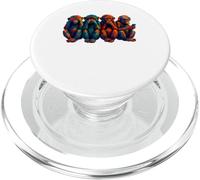 Tres Monos sabios Usan un teléfono Inteligente PopSockets PopGrip para MagSafe