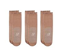 Tres pares de calcetines de cristal del mismo color ultrafinos pegados sin dejar rastro, base de masaje antideslizante, calcetines cortos de seda, calcetines transparentes con boca plana y tubo medio