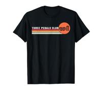 Tres Pedales Club Driver Manual Transmisión Coche 3 Pedales Camiseta gráfica económica