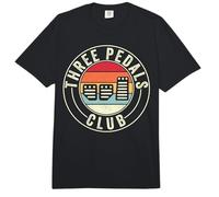 Tres Pedales Club Driver Manual Transmisión Coche 3 Pedales Comfort Colors Adult Heavyweight T-Shirt