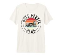 Tres Pedales Club Transmisión Manual Coche Conductor 3 Pedales Camiseta Premium